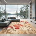 thumbnail image 1 of ODIKA 2'x3' Machine Washable Non-Slip Area Rug, Watercolor Beige High Traffic Rug, Beige, 1097567, 1 of 7