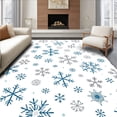 thumbnail image 1 of ODIKA 2'x3' Machine Washable Non-Slip Area Rug, Winter Wonderland with Sparkling Crystal Flakes High Traffic Rug, Blue, 732600, 1 of 7