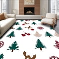 thumbnail image 1 of ODIKA 2'x3' Machine Washable Non-Slip Area Rug, Yuletide Spruce Forest Hooking Kit Miniature Holiday Creation High Traffic Rug, Green, 649764, 1 of 7