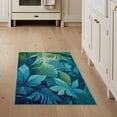 thumbnail image 1 of ODIKA 3'x5' Artistic Tropical Flora with a Modern Twist Washable Area Rug Non-Slip, Flatweave, Easy Care for Hallway, Laundry Room, 1 of 7