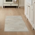 thumbnail image 1 of ODIKA 3'x5' Beige Abstract Geometric Dotted Line Washable Area Rug Modern Minimalist Scattered Motif Design With Textured Block Non-Slip, Flatweave, Easy Care for Hallway, Laundry Room, 1 of 7