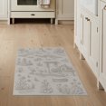 thumbnail image 1 of ODIKA 3'x5' Beige Countryside Scenic Hundred Washable Area Rug Landscape Design With Rustic And Wildlife Non-Slip, Flatweave, Easy Care for Hallway, Laundry Room, 1 of 7