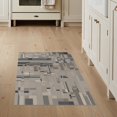 thumbnail image 1 of ODIKA 3'x5' Beige Gray Modern Geometric Block Abstract Washable Throw Rug Contemporary Pixelated Digital Mosaic Pattern for Entryway, Kitchen, Mudroom, Stain Resistant, Low Profile, Non-Slip, 1 of 7