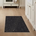 thumbnail image 1 of ODIKA 3'x5' Black Urban Grid Contemporary Abstract Washable Area Rug Modern Pixelated Design With Varied for Hallway, Laundry Room, Non-Slip, Flatweave, Easy Care, 1 of 7