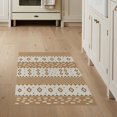 thumbnail image 1 of ODIKA 3'x5' Brown Natural Malta Handwoven Design Washable Accent Rug Geometric Patterns with Modern Touch for Bedside, Nursery Room, Pet Friendly & Non-Shedding, 1 of 7