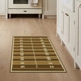 thumbnail image 1 of ODIKA 3'x5' Football Men Bold Numbered Gridiron Field Markings Shaped Footboard Washable Area Rug None Non-Slip, Flatweave, Easy Care for Hallway, Laundry Room, 1 of 7