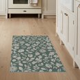 thumbnail image 1 of ODIKA 3'x5' Greenish Floral Elegance with Botanical Washable Accent Rug Timeless Design Blends Classic and Contemporary for Bedside, Nursery Room, Pet Friendly & Non-Shedding, 1 of 7