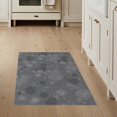 thumbnail image 1 of ODIKA 3'x5' Grey Charcoal Geometric Design Washable Accent Rug Abstract Shapes with Modern Flair for Bedside, Nursery Room, Pet Friendly & Non-Shedding, 1 of 7