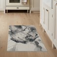 thumbnail image 1 of ODIKA 3'x5' Grey Watercolor Abstract Flowing Washable Area Rug Marble Veined Pattern with Fluid Non-Slip, Flatweave, Easy Care for Hallway, Laundry Room, 1 of 7