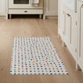thumbnail image 1 of ODIKA 3'x5' Multicolor Dots White Dot Pattern Washable Accent Rug Playful Geometric Design for Modern Spaces Pet Friendly, Non-Shedding Mat for Bedside, Nursery Room, 1 of 7