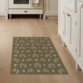 thumbnail image 1 of ODIKA 3'x5' Olive Green Geometric Elegance Washable Accent Rug Chic Abstract Motifs with Modern Flair for Bedside, Nursery Room, Pet Friendly & Non-Shedding, 1 of 6
