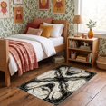 thumbnail image 1 of ODIKA 3'x5' Ultra-Soft Throw Mat, Abstract Linework Vein Motifs Veined Streaks Flow Symmetrical Swirl Flowing None Washable, Bare feet friendly, Easy Care Indoor rug for Bedside, Vanity, 1 of 7