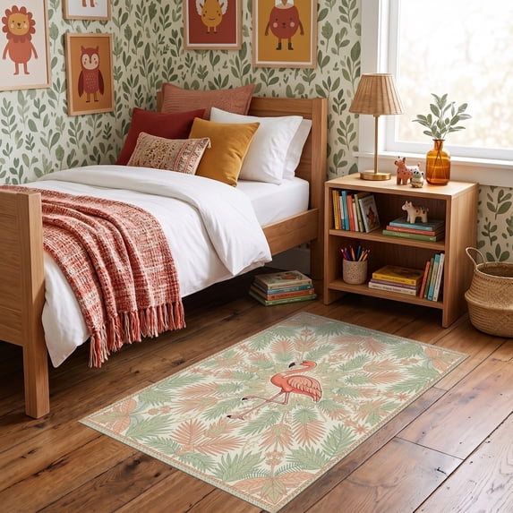ODIKA 3'x5' Ultra-Soft Throw Mat, Door Boho Geometric Border Pcs ...
