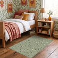 thumbnail image 1 of ODIKA 3'x5' Ultra-Soft Throw Mat, Geometric Retro Motif Scattered Fragment Hallway Abstract School None Washable, Bare feet friendly, Easy Care Indoor rug for Bedside, Vanity, 1 of 7
