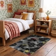 thumbnail image 1 of ODIKA 3'x5' Ultra-Soft Throw Mat, Graffiti Brushstroke Grey Wildlife Inspired Asymmetrical Animals None Washable, Bare feet friendly, Easy Care Indoor rug for Bedside, Vanity, 1 of 7