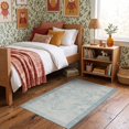thumbnail image 1 of ODIKA 3'x5' Ultra-Soft Throw Mat, Herringbone Scandinavian Zigzag Contemporary Geometric Shaggy None Washable, Bare feet friendly, Easy Care Indoor rug for Bedside, Vanity, 1 of 7