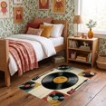 thumbnail image 1 of ODIKA 3'x5' Ultra-Soft Throw Mat, Personalized Guitar Vinyl Disc Musical Note Movie Theater Juice None Washable, Bare feet friendly, Easy Care Indoor rug for Bedside, Vanity, 1 of 7