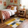 thumbnail image 1 of ODIKA 3'x5' Ultra-Soft Throw Mat, Personalized Photo Abstract Block Layout Rectangular Diatomaceous None Washable, Bare feet friendly, Easy Care Indoor rug for Bedside, Vanity, 1 of 7