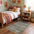 thumbnail image 1 of ODIKA 3'x5' Ultra-Soft Throw Mat, Striped Faded Horizontal Stripe Entry Vintage Doormat Weathered None Washable, Bare feet friendly, Easy Care Indoor rug for Bedside, Vanity, 1 of 7