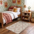 thumbnail image 1 of ODIKA 3'x5' Ultra-Soft Throw Mat, Traditional Symmetrical Botanical Grid Framework Contemporary None Washable, Bare feet friendly, Easy Care Indoor rug for Bedside, Vanity, 1 of 7