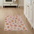 thumbnail image 1 of ODIKA 3'x5' Warm Autumn Tones Floral Pumpkin Design Washable Accent Rug Charming Nature-Inspired Pattern with Leaves Pet Friendly, Non-Shedding Mat for Bedside, Nursery Room, 1 of 7