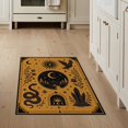 thumbnail image 1 of ODIKA 3'x5' Washable Accent Rug Brown Celestial Wilderness Enchantment Detailed Astrological Symbols and Nature Motifs for Bedside, Nursery Room, Pet Friendly & Non-Shedding, 1 of 7