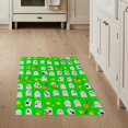thumbnail image 1 of ODIKA 3'x5' Washable Accent Rug Ghost Guitar Cartoon Halloween Motif Starry Border Kawaii Faces for Bedside, Nursery Room, Pet Friendly & Non-Shedding, 1 of 7