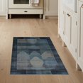 thumbnail image 1 of ODIKA 3'x5' Washable Accent Rug Pet Friendly, Non-Shedding Mat Bulk Farmhouse Abstract Grid Distressed Arch Panel Motifs Brushstroke for Bedside, Nursery Room, 1 of 7