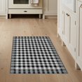 thumbnail image 1 of ODIKA 3'x5' Washable Accent Rug Pet Friendly, Non-Shedding Mat Door Plaid Welcome Checkered Farmhouse Border Centered Field for Bedside, Nursery Room, 1 of 7