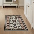 thumbnail image 1 of ODIKA 3'x5' Washable Accent Rug Pet Friendly, Non-Shedding Mat Gothic Wings Moth Vintage Butterfly Studies Botanical Scrolls for Bedside, Nursery Room, 1 of 7