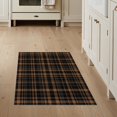 thumbnail image 1 of ODIKA 3'x5' Washable Accent Rug Pet Friendly, Non-Shedding Mat Plaid Foyer Gingham Intersecting Lines Geometric Traditional for Bedside, Nursery Room, 1 of 7