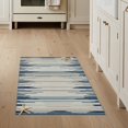 thumbnail image 1 of ODIKA 3'x5' Washable Accent Rug Pet Friendly, Non-Shedding Mat Starfish Ocean Seashell Wave Repeat Motif Bathroom Coral Reef for Bedside, Nursery Room, 1 of 7