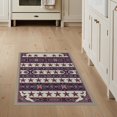 thumbnail image 1 of ODIKA 3'x5' Washable Accent Rug Pet Friendly, Non-Shedding Mat Stripes Independence Border Door Welcome July Stars Patriotic Playful Expressive for Bedside, Nursery Room, 1 of 7