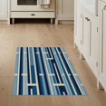 thumbnail image 1 of ODIKA 3'x5' Washable Area Rug Asymmetric Block Rhythm Geometric Bands Boho Striped Abstract Refined Structured for Hallway, Laundry Room, Non-Slip, Flatweave, Easy Care, 1 of 7