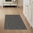 thumbnail image 1 of ODIKA 3'x5' Washable Area Rug Farmhouse Grey Abstract Minimalist Stripe Border Interlocking Greyrugs Flowing for Hallway, Laundry Room, Non-Slip, Flatweave, Easy Care, 1 of 7