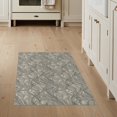 thumbnail image 1 of ODIKA 3'x5' Washable Area Rug Non-Slip, Flatweave, Easy Care Interlocking Motif Border Inspired Minimalist Abstract Lines Refined Structured for Hallway, Laundry Room, 1 of 7