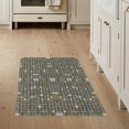 thumbnail image 1 of ODIKA 3'x5' Washable Area Rug Non-Slip, Flatweave, Easy Care Patchwork Squares With Abstract Spotted Accents Cowhide Geometric Refined for Hallway, Laundry Room, 1 of 7