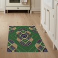 thumbnail image 1 of ODIKA 3'x5' Washable Area Rug Non-Slip, Flatweave, Easy Care Scoreboard Layout With Plate Center Emblem Baseball Field Sport Playful for Hallway, Laundry Room, 1 of 7