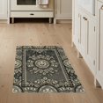 thumbnail image 1 of ODIKA 3'x5' Washable Throw Rug Cartoon Graphic Mascot Doodle Border Men Movie Funky Guys Mens Refined for Entryway, Kitchen, Mudroom, Stain Resistant, Low Profile, Non-Slip, 1 of 7