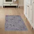 thumbnail image 1 of ODIKA 3'x5' Washable Throw Rug Delicate Lilac Blossom Scatter Design With Muted Transitional Motifs for Entryway, Kitchen, Mudroom, Stain Resistant, Low Profile, Non-Slip, 1 of 7