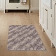 thumbnail image 1 of ODIKA 3'x5' Washable Throw Rug Dye Tie Boho Bleed Diagonal Flow Streak Purple Gothic for Entryway, Kitchen, Mudroom, Stain Resistant, Low Profile, Non-Slip, 1 of 7