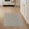 thumbnail image 1 of ODIKA 3'x5' Washable Throw Rug Entry Geometric Grey Mosaic Interlocking Motif Entryway Front for Kitchen, Mudroom, Stain Resistant, Low Profile, Non-Slip, 1 of 7