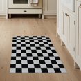 thumbnail image 1 of ODIKA 3'x5' Washable Throw Rug Stain Resistant, Low Profile, Non-Slip Grid Checkered Race Contemporary Checkerboard Car Classroom Checker for Entryway, Kitchen, Mudroom, 1 of 7