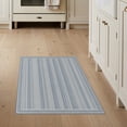 thumbnail image 1 of ODIKA 3'x5' Washable Throw Rug Stain Resistant, Low Profile, Non-Slip Striped Farmhouse Ticking Stripe Plaid Stripes Nautical Gingham Flowing Dynamic for Entryway, Kitchen, Mudroom, 1 of 7