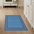 thumbnail image 1 of ODIKA 3'x5' Washable Throw Rug Stain Resistant, Low Profile, Non-Slip Welcome Parallel Door Motif Symmetrical Entrance Front Layered for Entryway, Kitchen, Mudroom, 1 of 7