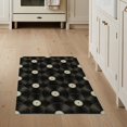 thumbnail image 1 of ODIKA 3'x5' Washable Throw Rug Vintage Lp Album Inspired Floor Covering With Metallic Accents for Entryway, Kitchen, Mudroom, Stain Resistant, Low Profile, Non-Slip, 1 of 7