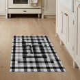 thumbnail image 1 of ODIKA 3'x5' Washable Throw Rug Welcome Plaid Gingham Farmhouse Howdy Lettering Front Layered Door Flowing for Entryway, Kitchen, Mudroom, Stain Resistant, Low Profile, Non-Slip, 1 of 7