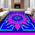 thumbnail image 1 of ODIKA 3x5 Machine Washable Non-Slip Area Rug, 3D Game Controller With Pixel Burst Art High Traffic Rug, Pink, 464456, 1 of 7