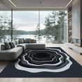 thumbnail image 1 of ODIKA 3'x5' Machine Washable Non-Slip Area Rug, 3d Dark Gray High Traffic Rug, Gray, 1011289, 1 of 7