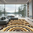 thumbnail image 1 of ODIKA 3'x5' Machine Washable Non-Slip Area Rug, 70s Brown High Traffic Rug, Brown, 1255129, 1 of 7